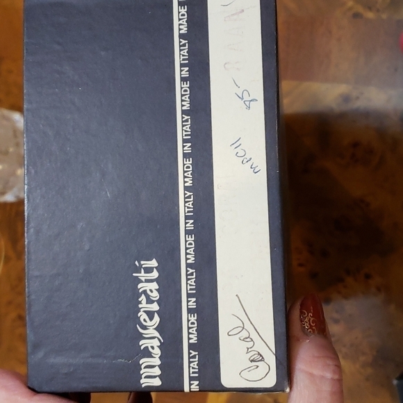 VINTAGE Maserati Coral Leather SlingBack Heels New in Box 8AAA Narrow Beautiful! - Picture 8 of 16